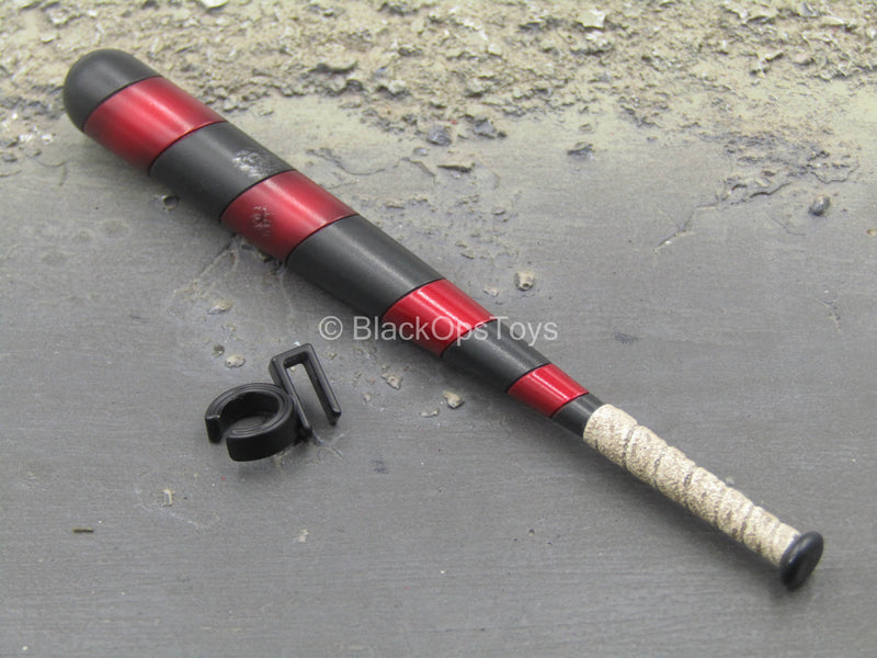 Load image into Gallery viewer, Batman Arkham Harley Quinn - Red &amp; Black Baseball Bat w/Holster
