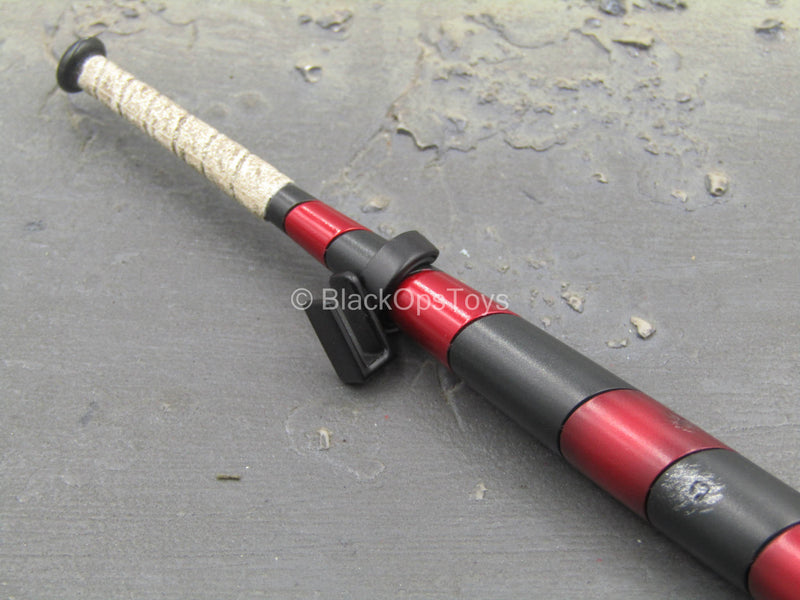 Load image into Gallery viewer, Batman Arkham Harley Quinn - Red &amp; Black Baseball Bat w/Holster
