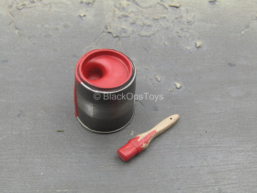 Batman Arkham Harley Quinn - Red Paint Can w/Paintbrush