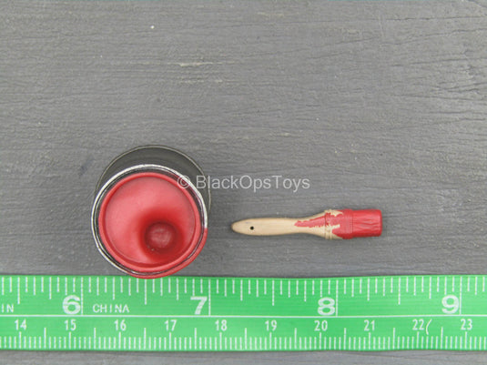 Batman Arkham Harley Quinn - Red Paint Can w/Paintbrush