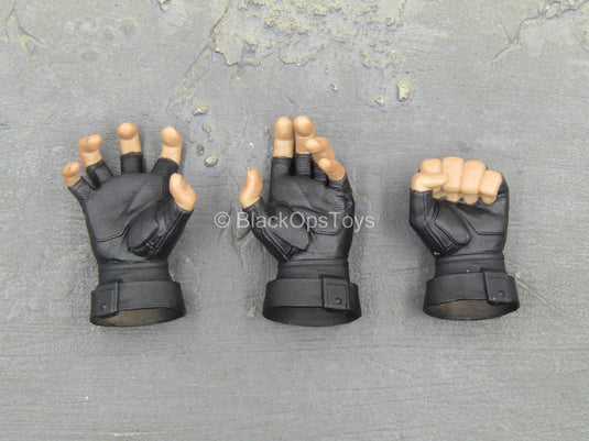 King Of Fighters Rugal - Black Fingerless Gloved Hand Set (Type 1)