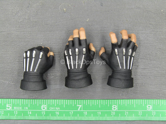 King Of Fighters Rugal - Black Fingerless Gloved Hand Set (Type 1)