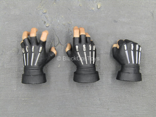 King Of Fighters Rugal - Black Fingerless Gloved Hand Set (Type 2)