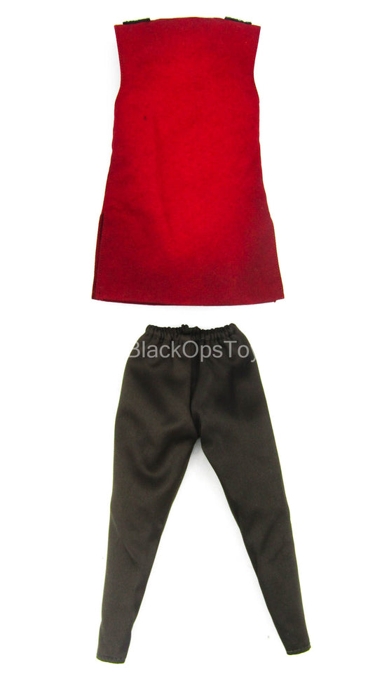 Thor Ragnarok - Intergalactic Barber - Red Long Vest w/Brown Pants