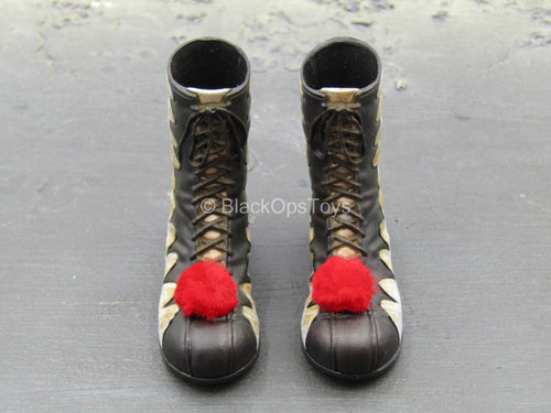 It Chapter 2 Pennywise - Black & White Boots (Peg Type)