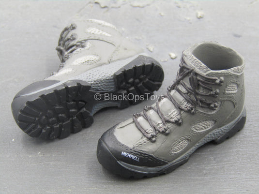 U.S. Army Green Beret ODA721 - Grey Combat Boots (Peg Type)