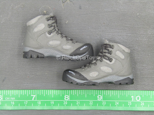 U.S. Army Green Beret ODA721 - Grey Combat Boots (Peg Type)
