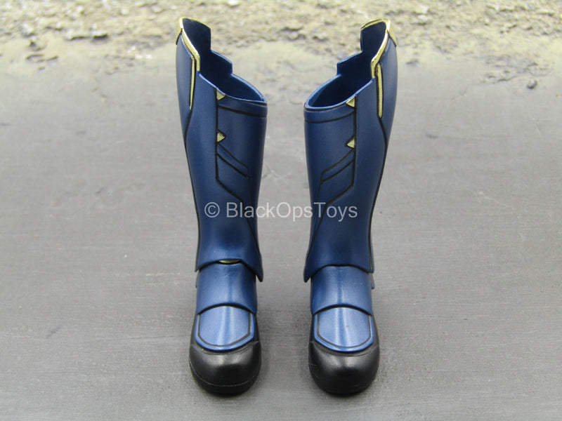 Load image into Gallery viewer, Avengers Endgame Captain Marvel - Blue Female Boots (Peg Type)
