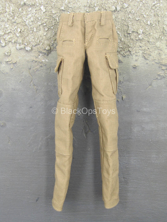 Jacket w/Fur-Like Collar & Brown Pants