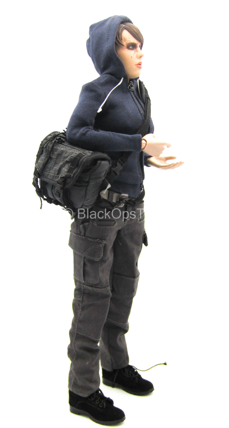 Load image into Gallery viewer, Blue Jacket &amp; Gray Pants w/Maxpedition Bag &amp; Boots
