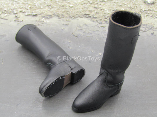 WWII - German Honor Guard - Black Leather Like Boots (Foot Type)