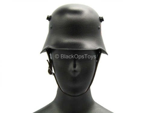 WWII - German Honor Guard - Black Metal Helmet