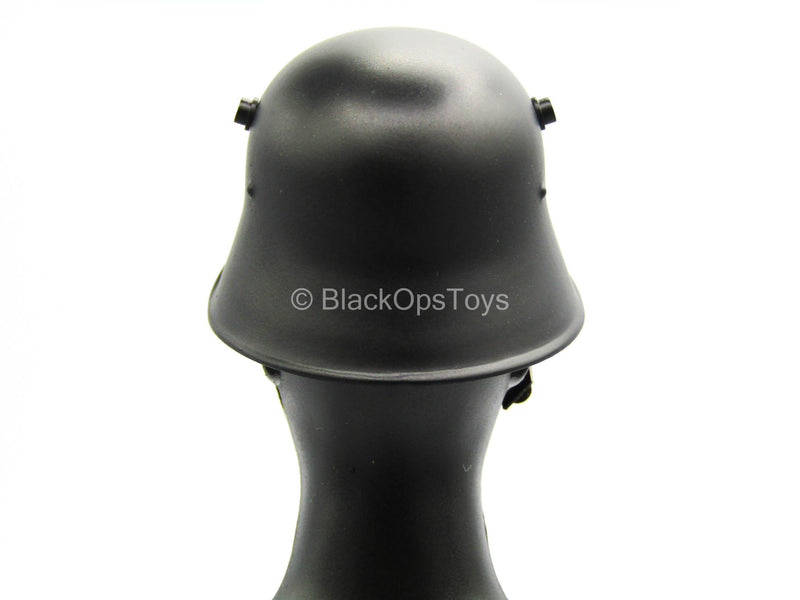 Load image into Gallery viewer, WWII - German Honor Guard - Black Metal Helmet
