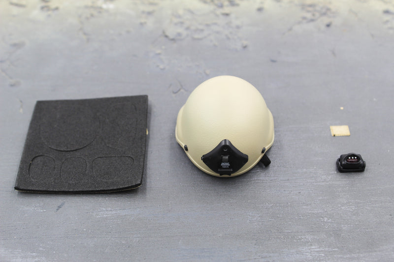 Load image into Gallery viewer, Marc A. Lee - Seal Team 3 - Light Tan FAST Helmet Set
