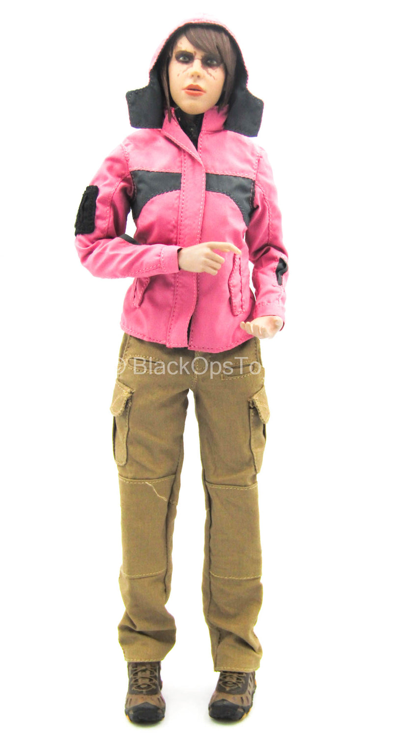 Load image into Gallery viewer, Pink Jacket &amp; Tan Pants w/Brown Shoes
