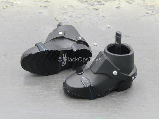 Ninja Batman Modern Ver - Black Armored Boots (Peg Type)