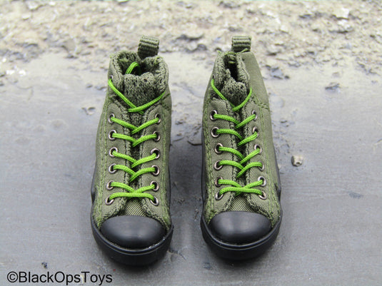 Crisis Response Force - Green Combat Shoes (Peg Type)