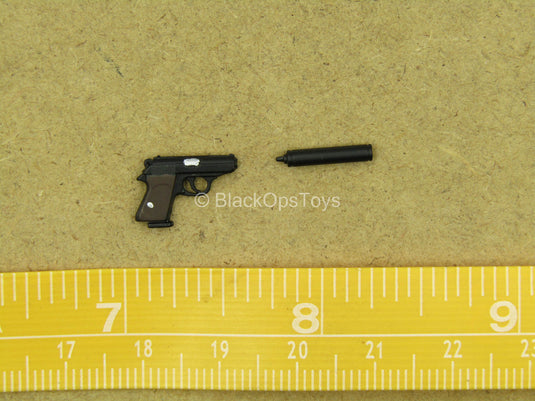 1/12 - MI6 Agent - Walther P38 Pistol w/Suppressor