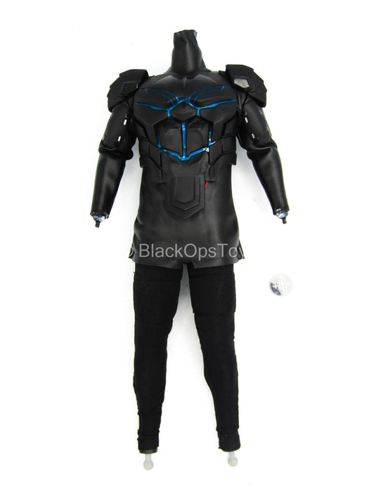 Ninja Batman Modern Ver - Black Male Body w/Armor & 3D Printed Pegs