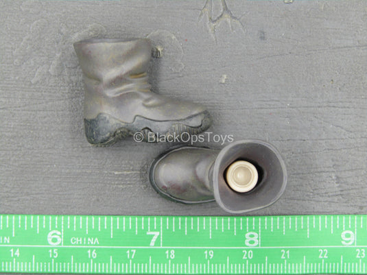 Dorohedoro - Ebisu - Small Weathered Black Boots (Peg Type)