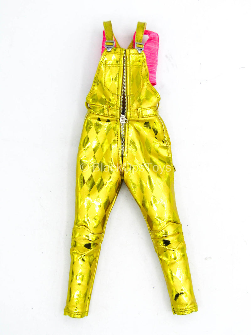 Load image into Gallery viewer, Birds Of Prey Harley Quinn - Yellow Overalls w/Pink Tank Top
