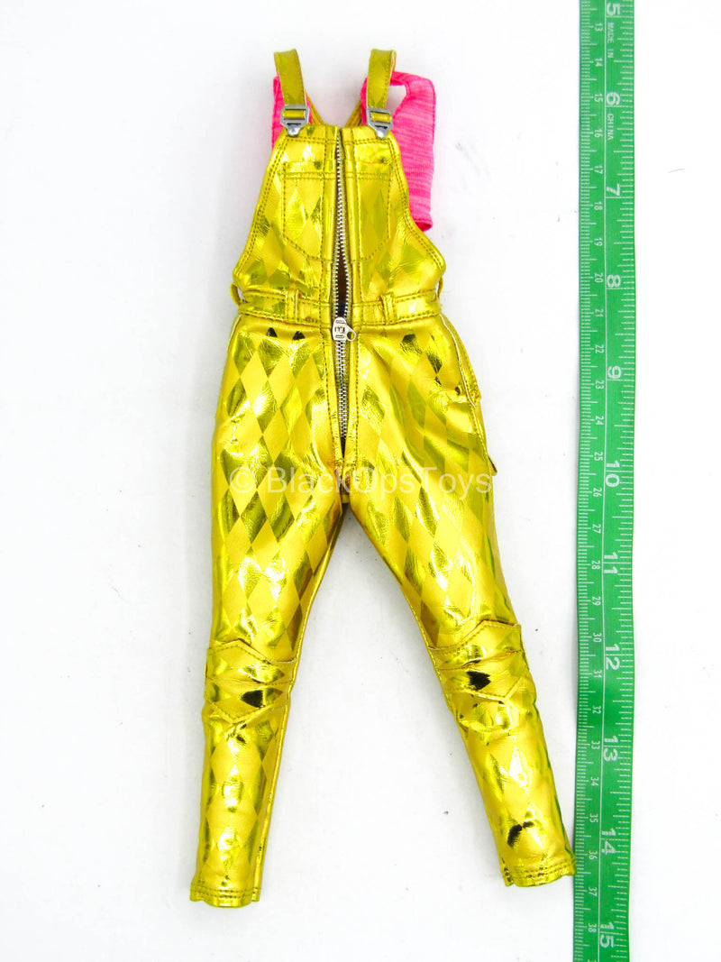 Load image into Gallery viewer, Birds Of Prey Harley Quinn - Yellow Overalls w/Pink Tank Top
