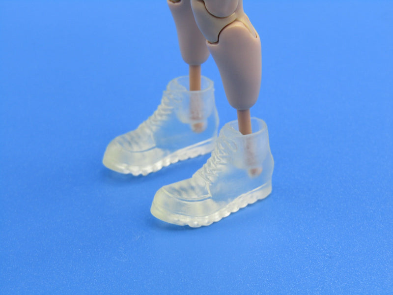 Load image into Gallery viewer, 1/12 - Custom - Male Black Hiking Boots (Peg Type)
