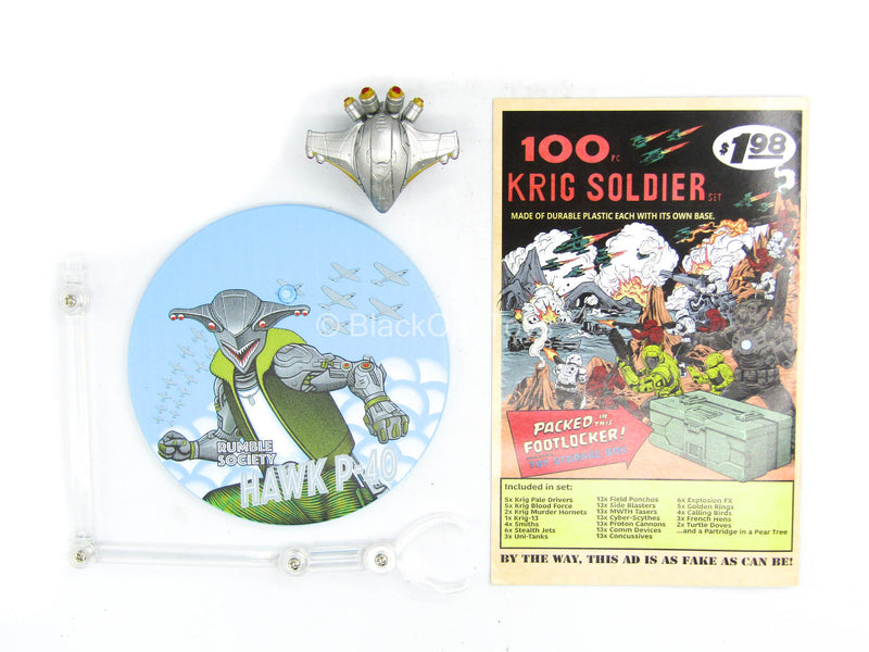 Load image into Gallery viewer, 1/12 - Hawk P-40 - Robot Head Sculpt w/Stand &amp; Comic
