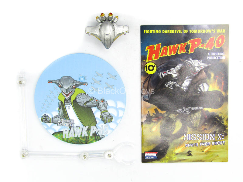 Load image into Gallery viewer, 1/12 - Hawk P-40 - Robot Head Sculpt w/Stand &amp; Comic
