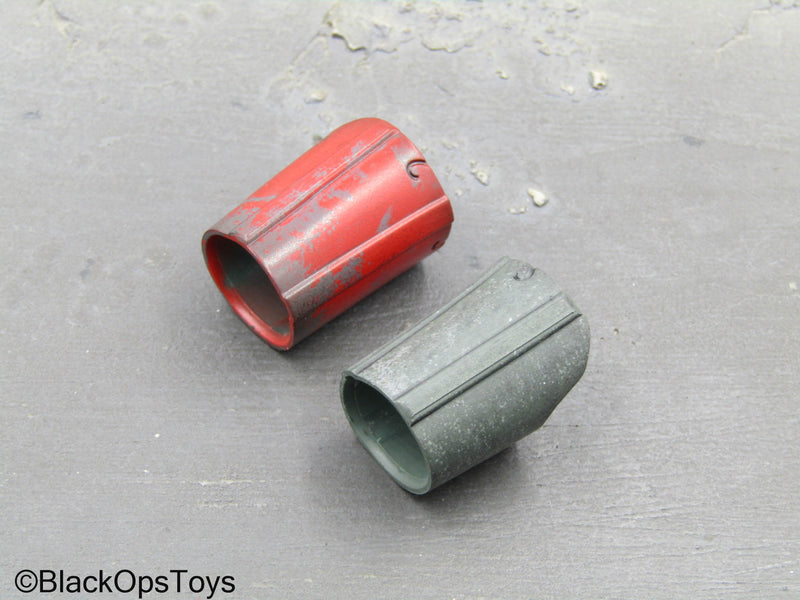 Load image into Gallery viewer, Star Wars Transport Trooper - Red &amp; Green Bicep Armor Bands
