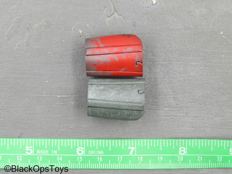 Load image into Gallery viewer, Star Wars Transport Trooper - Red &amp; Green Bicep Armor Bands
