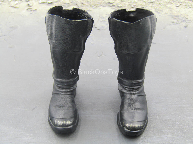 Load image into Gallery viewer, Justice League - Batman - Black Boots w/Shin Armor (Peg Type)
