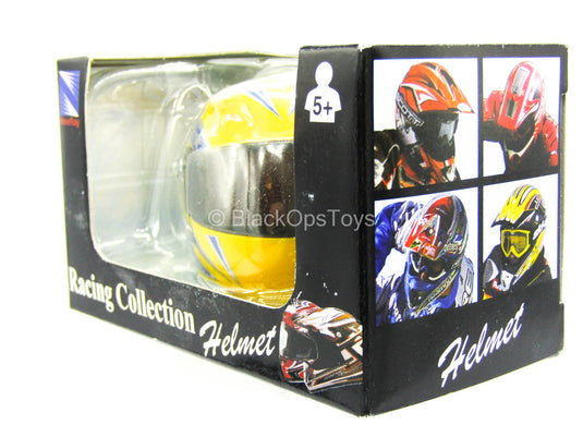 Racing Collection - Yellow Motorcycle Helmet - MINT IN BOX