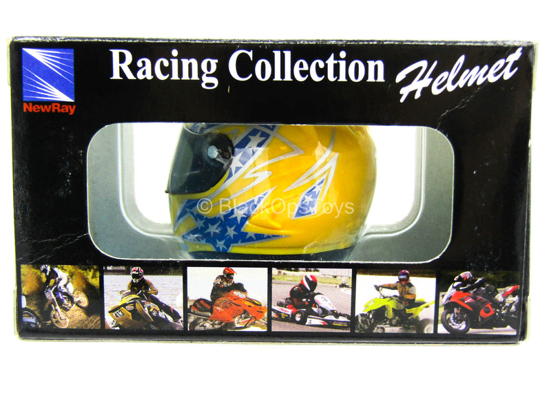 Load image into Gallery viewer, Racing Collection - Yellow Motorcycle Helmet - MINT IN BOX
