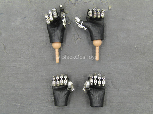 The Wandering Earth - Black & Silver Like Armored Gloved Hand Set