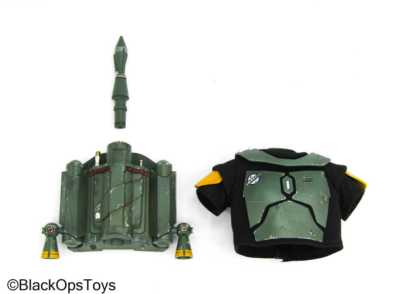 Load image into Gallery viewer, Star Wars Boba Fett Repaint - Full Green Armor Set w/Jetpack &amp; Gauntlets
