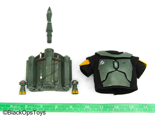 Star Wars Boba Fett Repaint - Full Green Armor Set w/Jetpack & Gauntlets