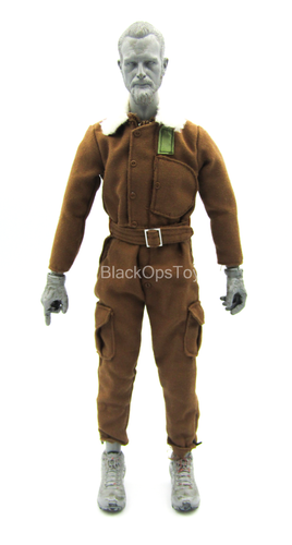 WWII - Pearl Harbor - Brown Jumpsuit w/Fur Like Collar