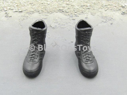 Dragon Hong Kong Police S.D.U. Wai Black Combat Boots Foot Type