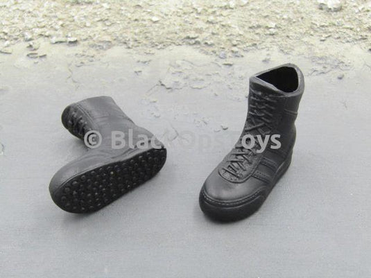 Dragon Hong Kong Police S.D.U. Wai Black Combat Boots Foot Type