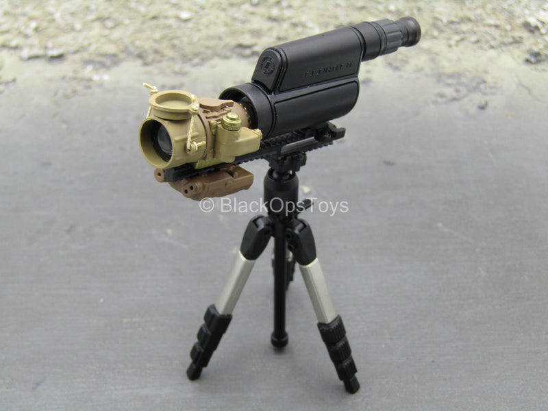Load image into Gallery viewer, Spotting Scope w/NVG Scope, PEQ &amp; Tripod
