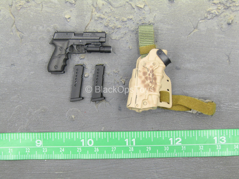 Load image into Gallery viewer, NSW Marksman Rifle - P226 Pistol w/Drop Leg Holster Type 2
