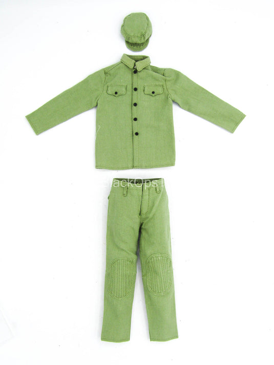 Brave In Triangle - Green Military Uniform Set