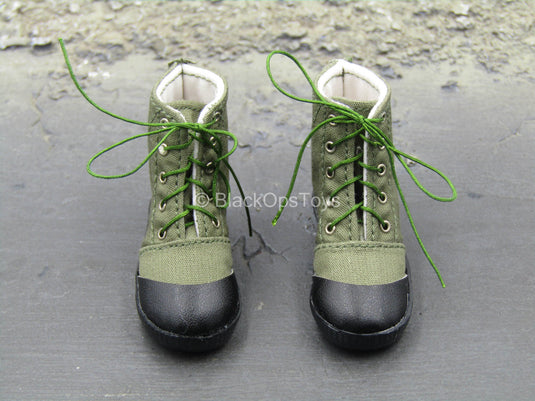 Brave In Triangle - Green Jungle Boots (Foot Type)