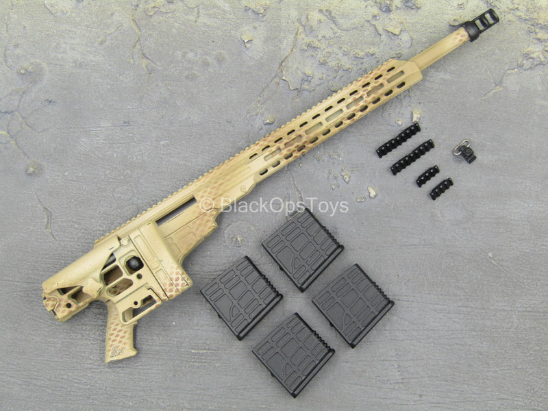 Load image into Gallery viewer, Tan Desert Camo MK22 MOD0 ASR Bolt Action Sniper Rifle
