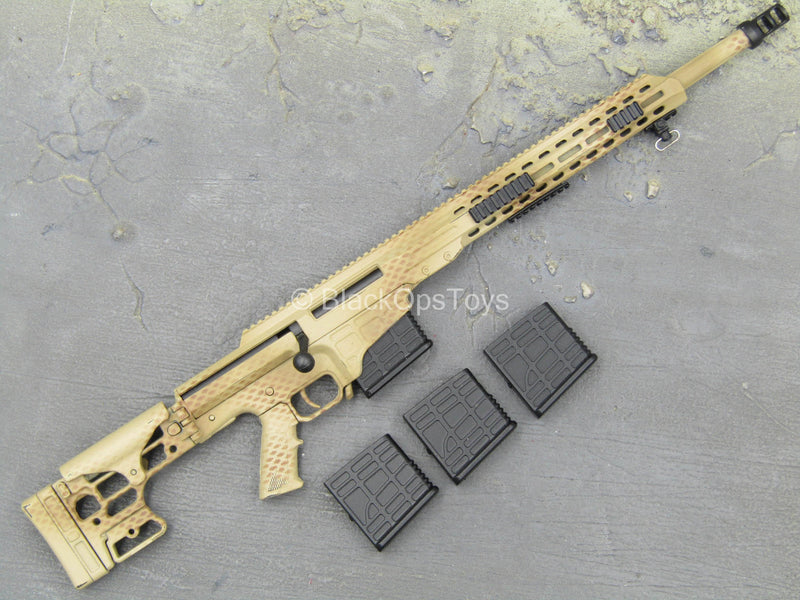 Load image into Gallery viewer, Tan Desert Camo MK22 MOD0 ASR Bolt Action Sniper Rifle
