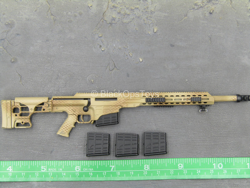 Load image into Gallery viewer, Tan Desert Camo MK22 MOD0 ASR Bolt Action Sniper Rifle
