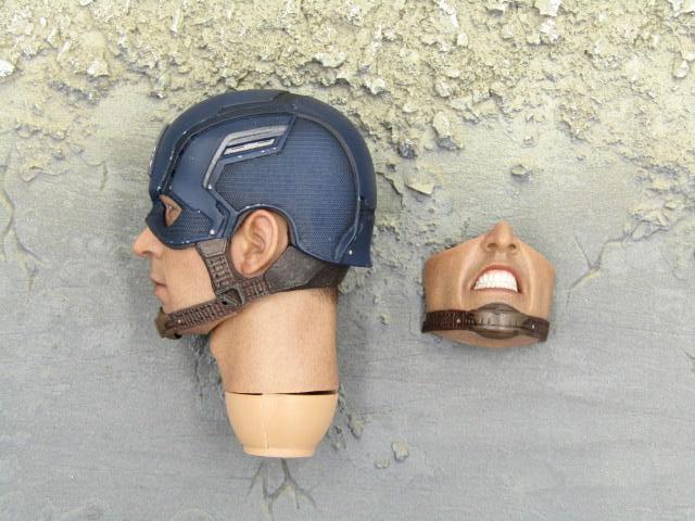 Load image into Gallery viewer, Hot Toys 1/6 Scale Civil War Captain America Headsculpt w/Removable Mouth

