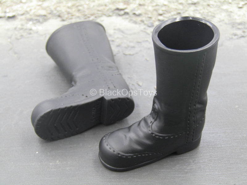 Load image into Gallery viewer, Black Combat Boots (Foot Type)
