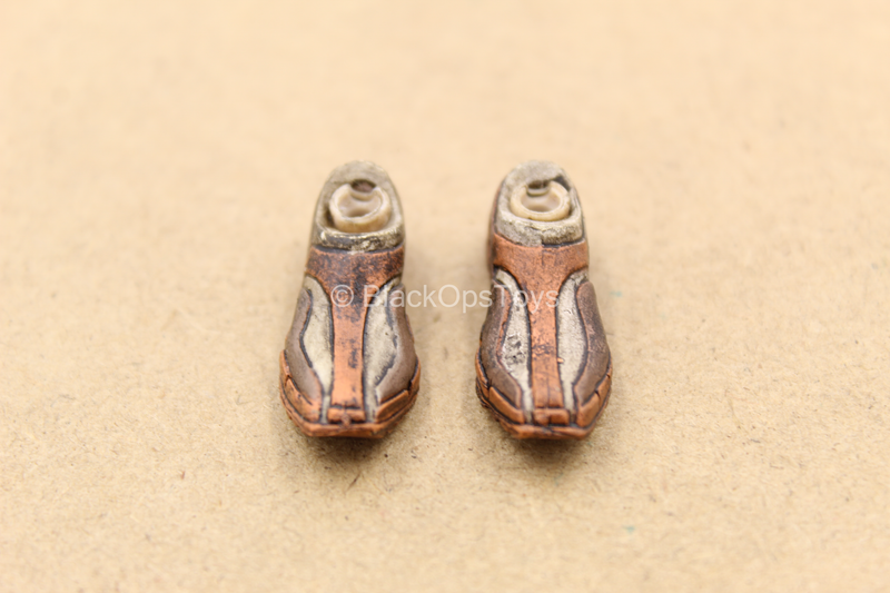 Load image into Gallery viewer, 1/12 - Heavy TK - Weathered Orange Shoes (Peg Type)
